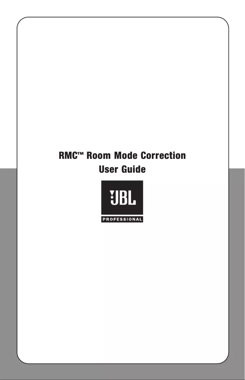 Page n°1 - Manuel utilisateur JBL LSR6312SP