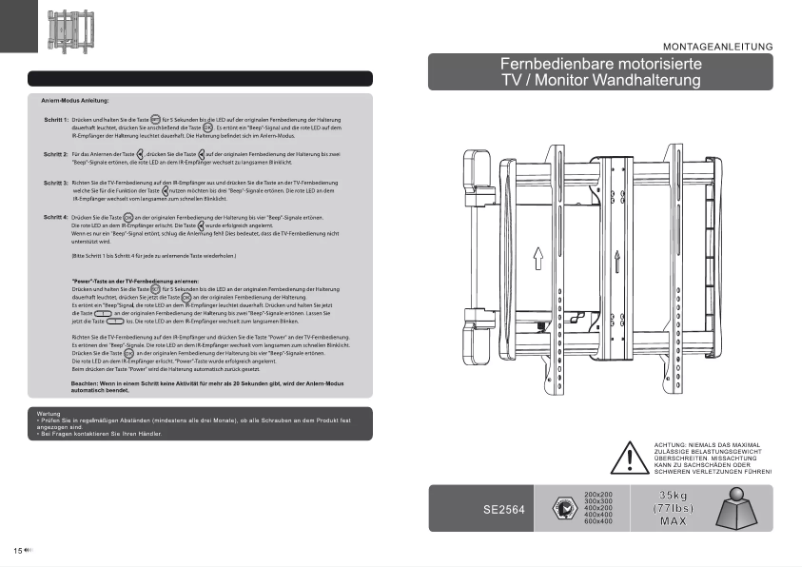 Page n°1 - Manuel utilisateur Ricoo SE2564