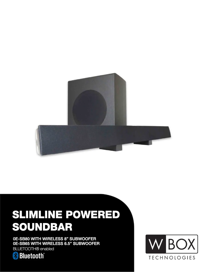 Page 1 de la notice Manuel utilisateur W Box OE-SB65