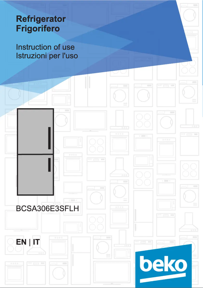 Image de la première page du manuel de l'appareil BCSA306E3SFLH