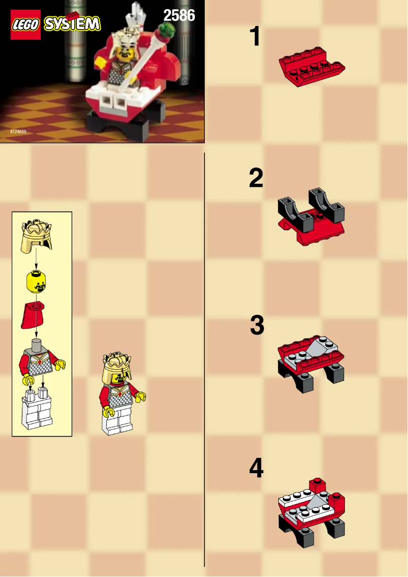 Page 1 de la notice Manuel utilisateur Lego KING & THRONE