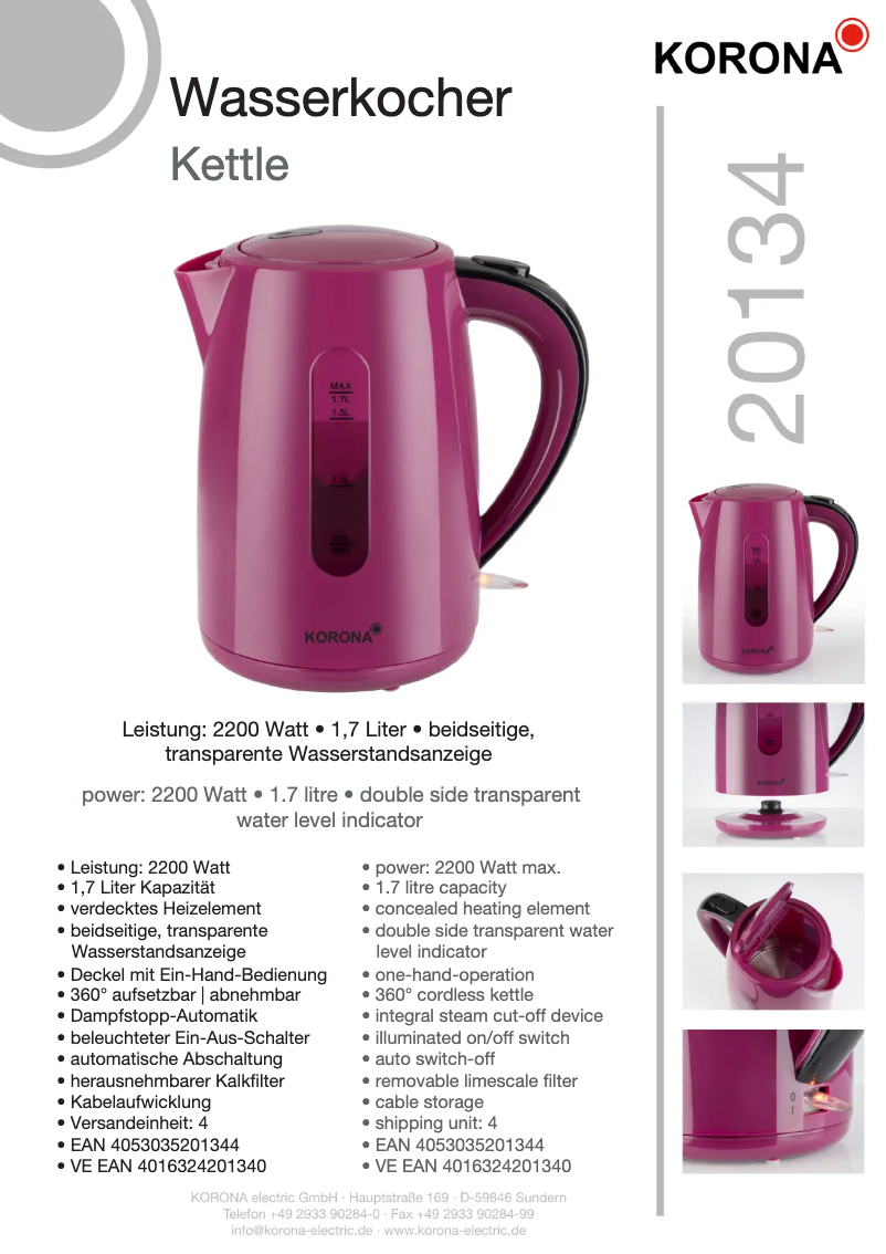 Image de la première page du manuel de l'appareil 20134