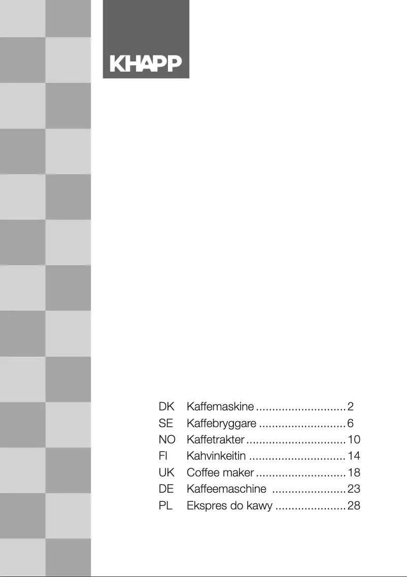 Page 1 de la notice Manuel utilisateur Khapp 15100002