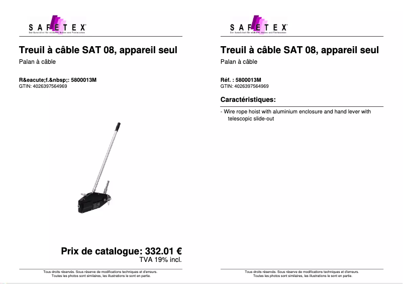 Image de la première page du manuel de l'appareil SAT 08