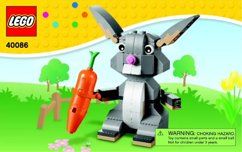 Page 1 de la notice Manuel utilisateur Lego Easter 40086