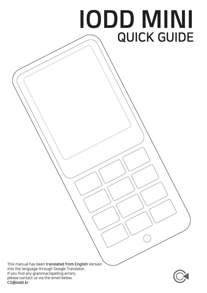 Page n°1 - Manuel utilisateur IODD Mini