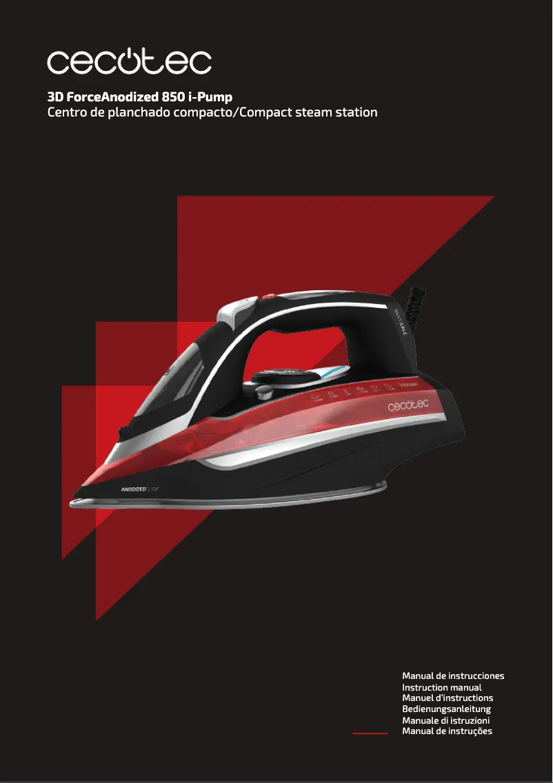 Página 1 del manual Manual de usuario Cecotec 3D ForceAnodized 850 i-Pump