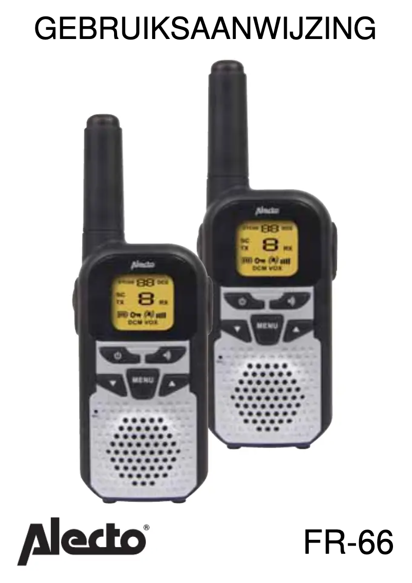 Page 1 de la notice Manuel utilisateur Alecto FR-66 Twinset