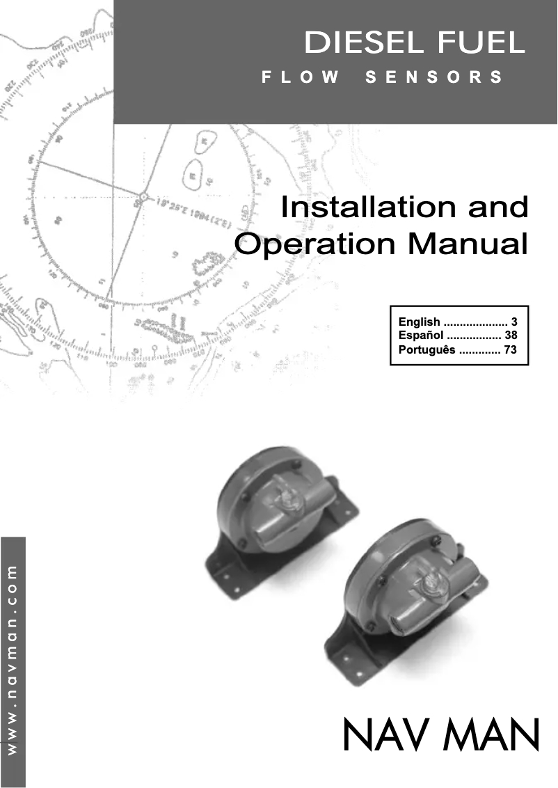 Image de la première page du manuel de l'appareil Diesel Fuel Flow Sensors