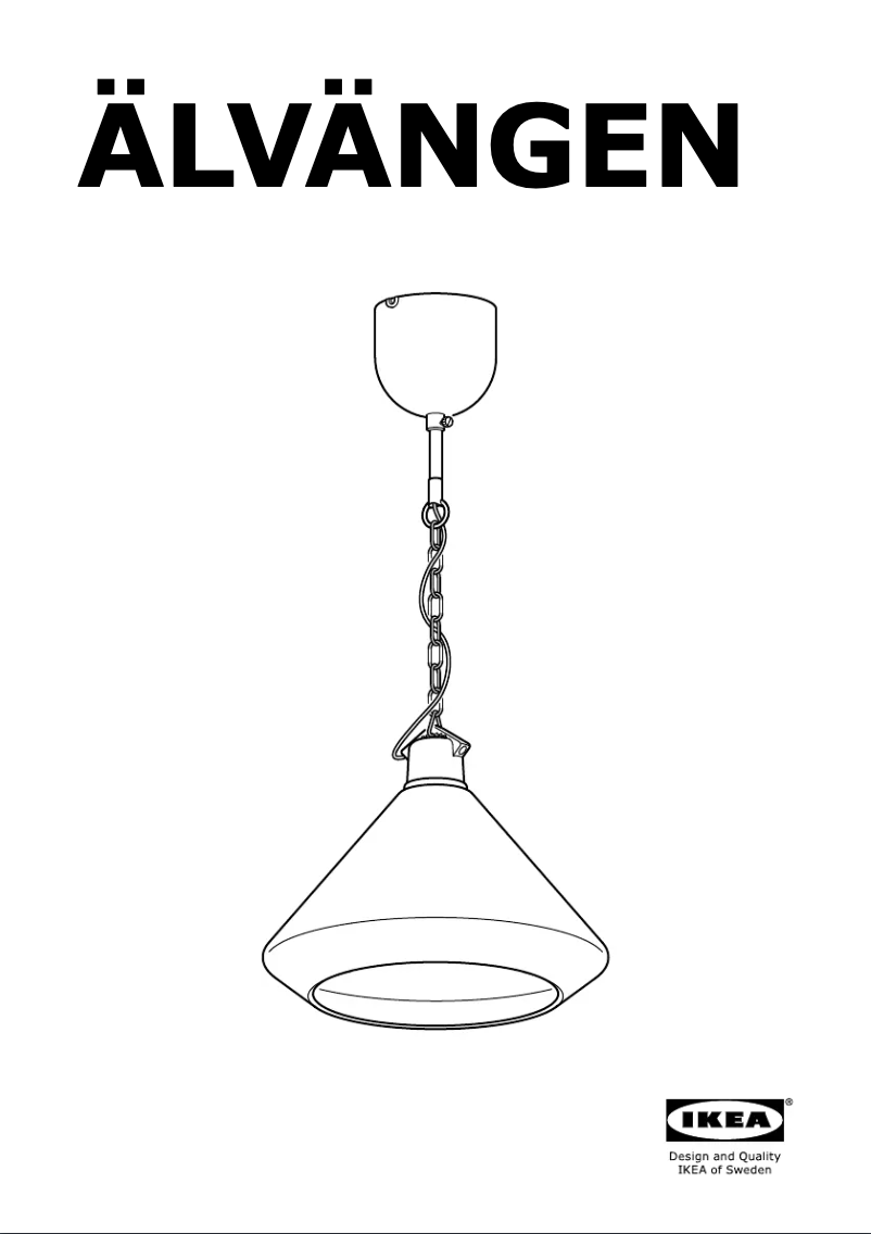 Page 1 de la notice Manuel utilisateur Ikea ALVANGEN (Ceiling)