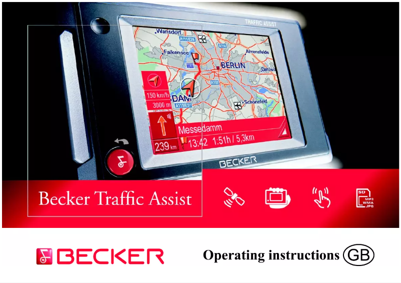 Page 1 de la notice Manuel utilisateur Becker Traffic Assist 7914