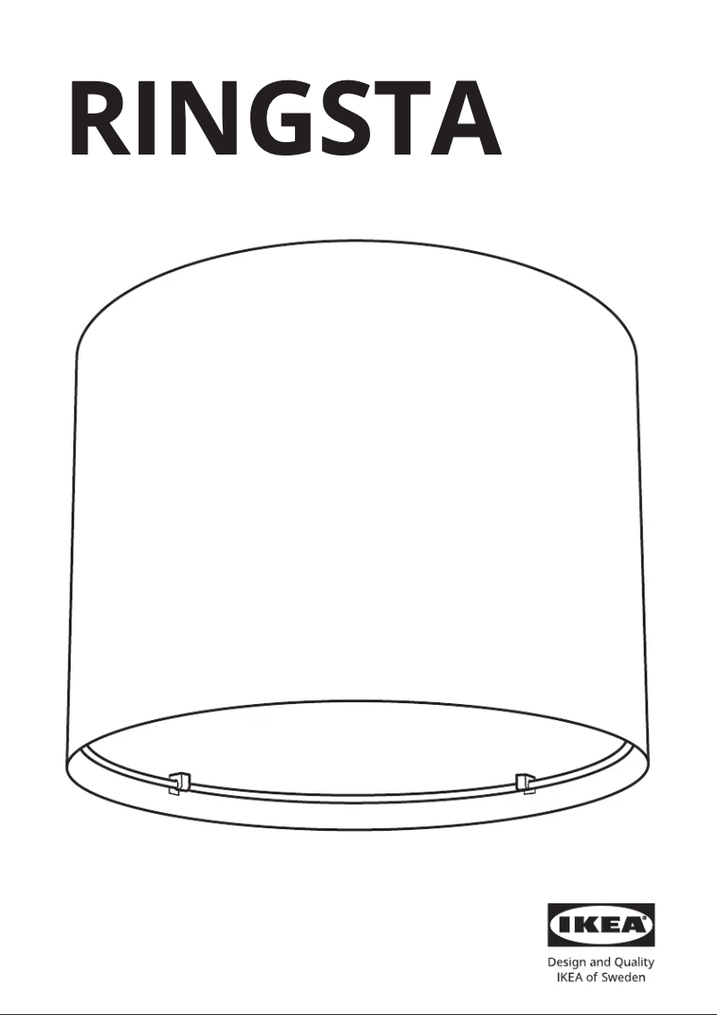 Page 1 de la notice Manuel utilisateur Ikea RINGSTA 004.053.69