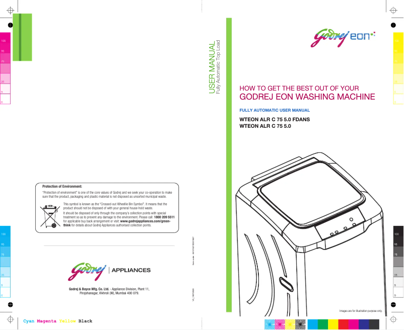 Page 1 de la notice Manuel utilisateur Godrej WTEON ALR C 75 5.0