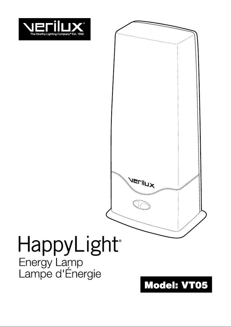 Page n°1 - Manuel utilisateur Verilux HappyLight 6000