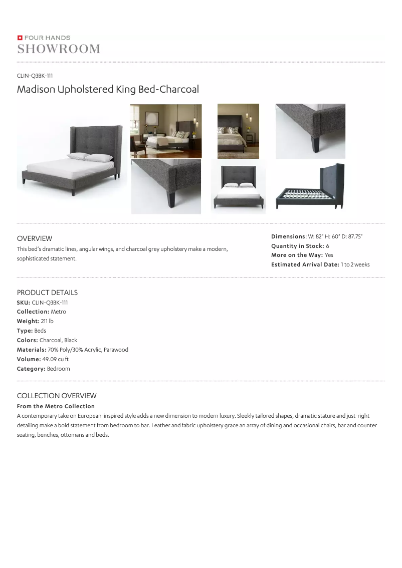 Page 1 de la notice Manuel utilisateur Four Hands CLIN-Q3BK-111