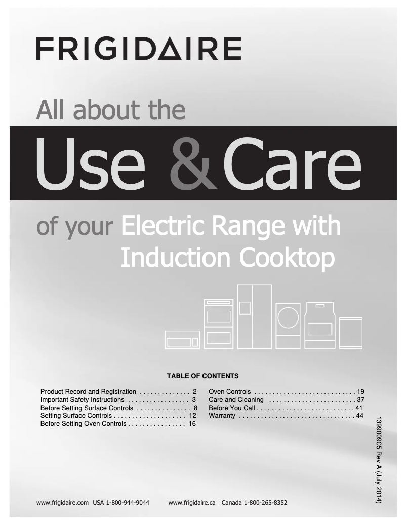 Page 1 de la notice Mode d'emploi Frigidaire FGIS3065PF