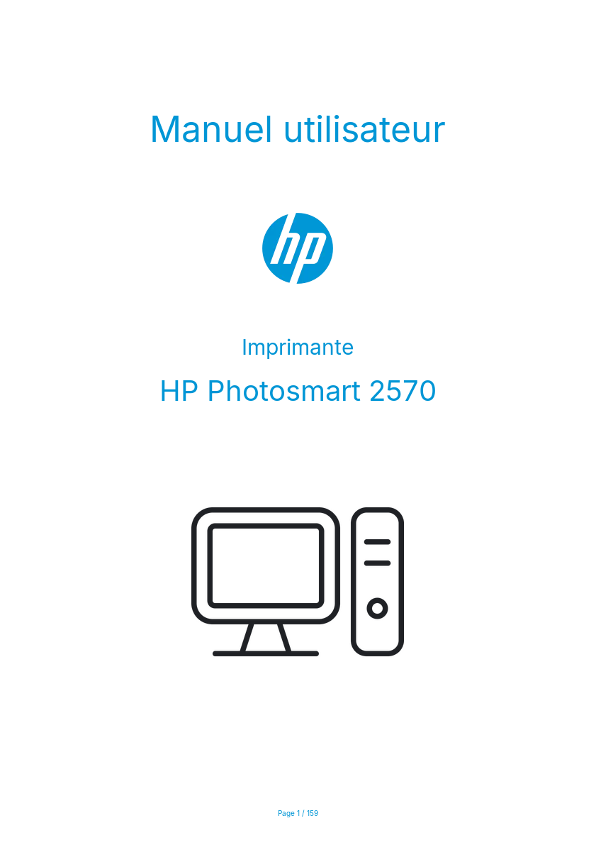 Page n°1 - Manuel utilisateur HP Photosmart 2570