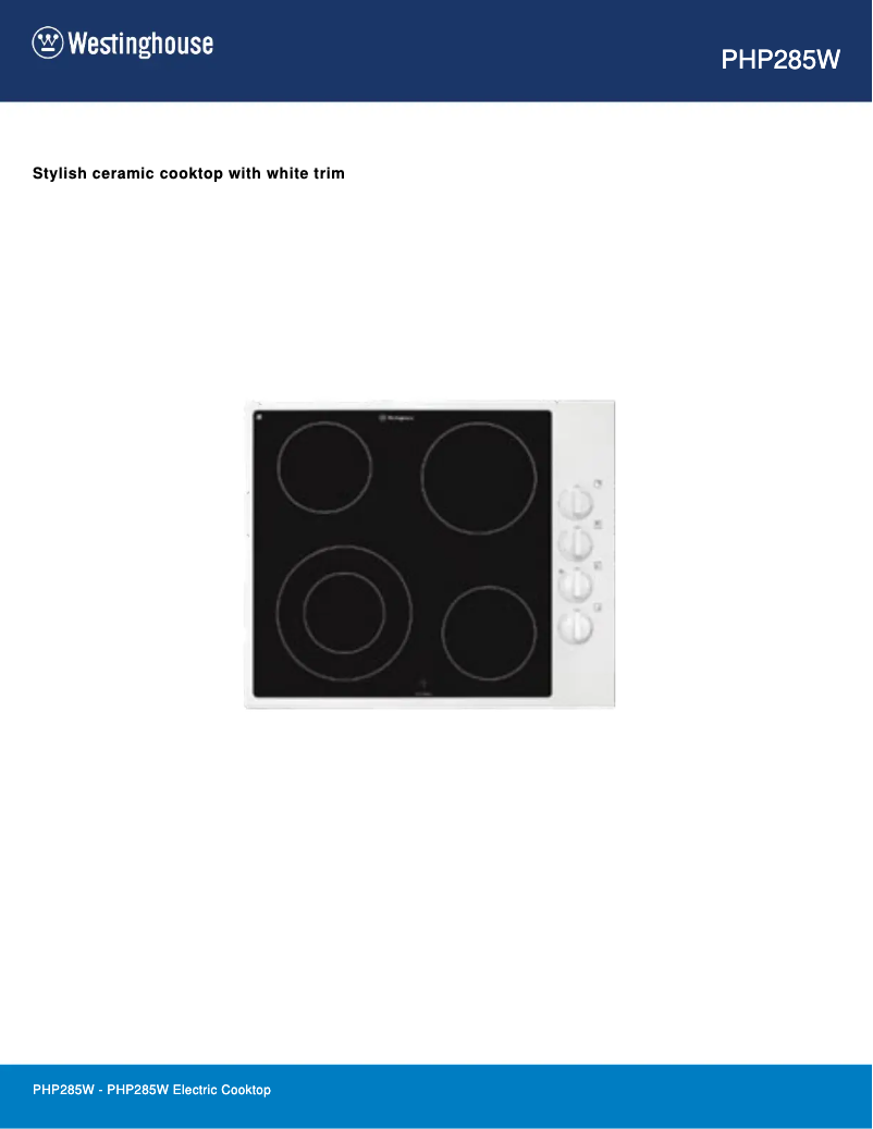 Image de la première page du manuel de l'appareil PHP285W