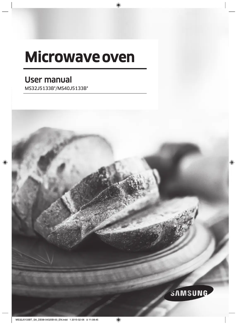 Page n°1 - Manuel utilisateur Samsung MS40J5133BT