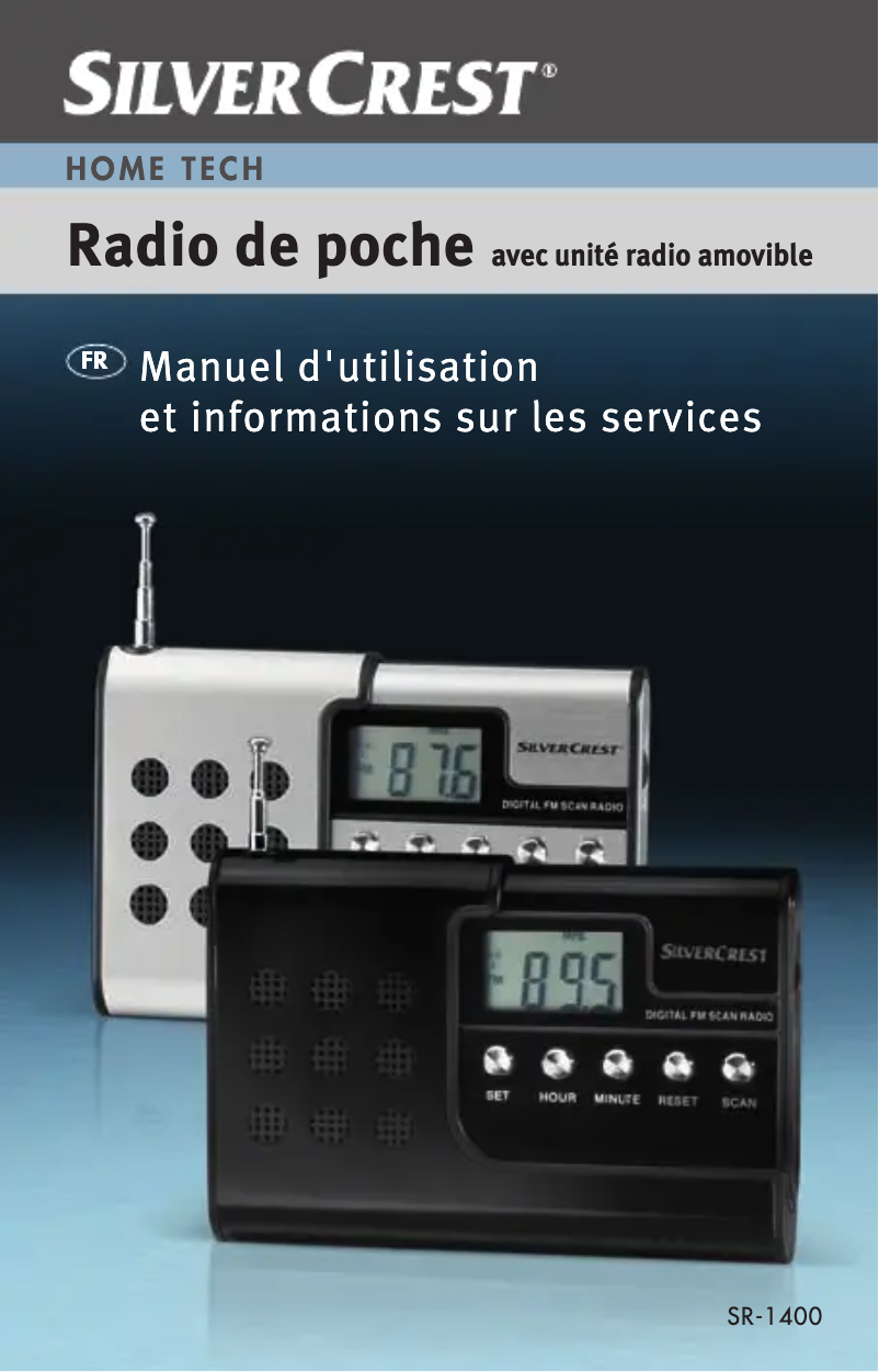 Page 1 de la notice Manuel utilisateur SilverCrest SR-1400