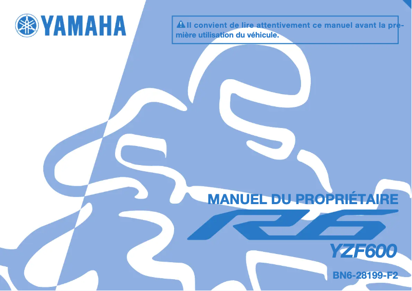 Page n°1 - Manuel utilisateur Yamaha YZF-R6 (2019)