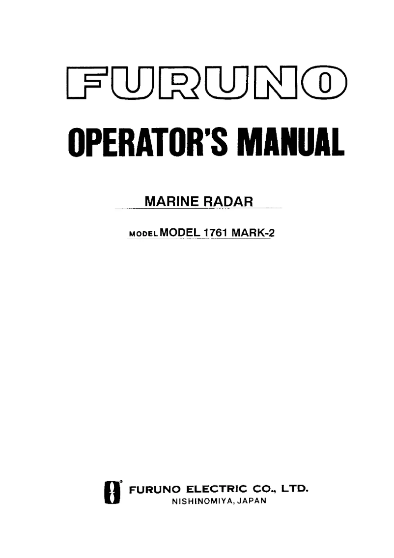 Imagen de la primera página del manual del dispositivo 1761 Mark-2