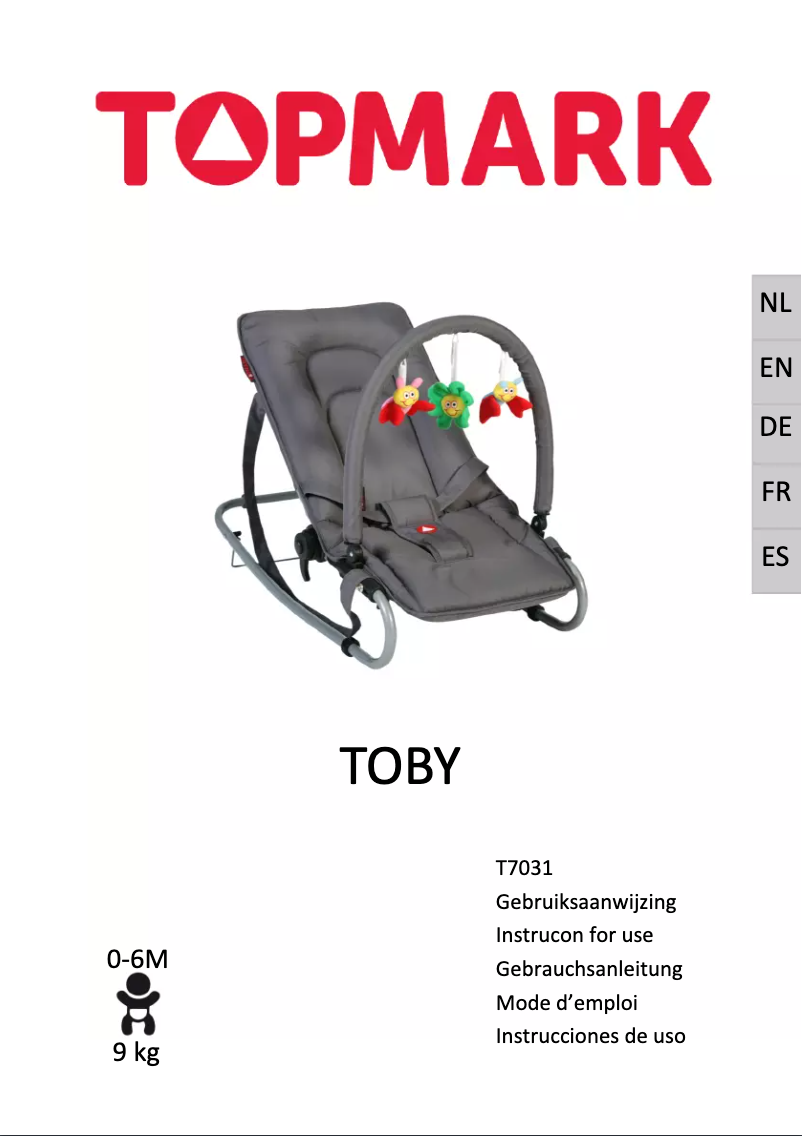 Page 1 de la notice Manuel utilisateur Topmark Toby T7031