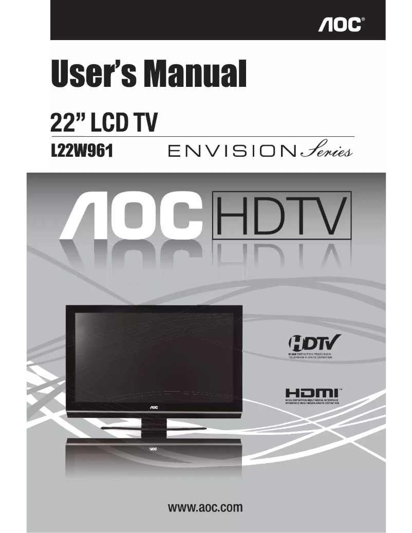 Image de la première page du manuel de l'appareil L22W961