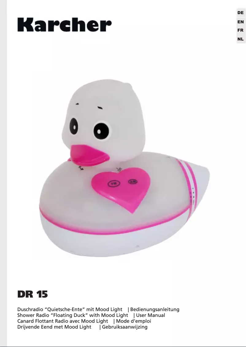 Image de la première page du manuel de l'appareil DR 15