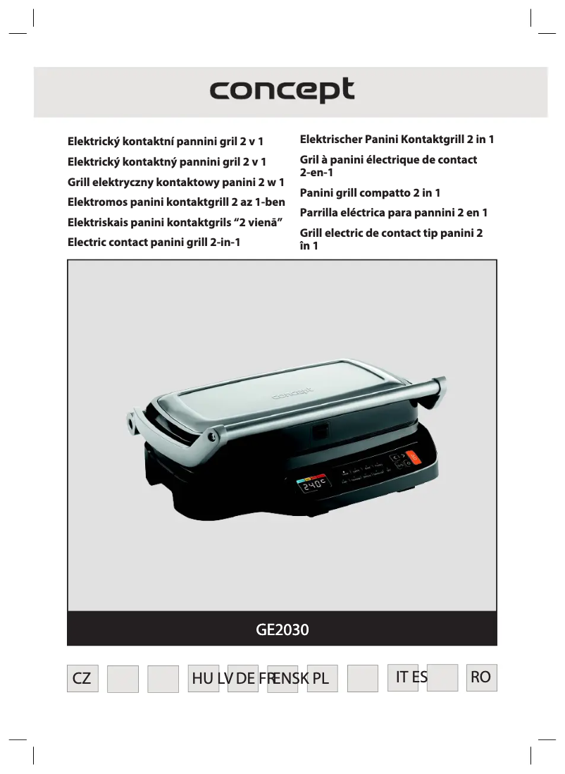 Page n°1 - Manuel utilisateur Concept GE2030