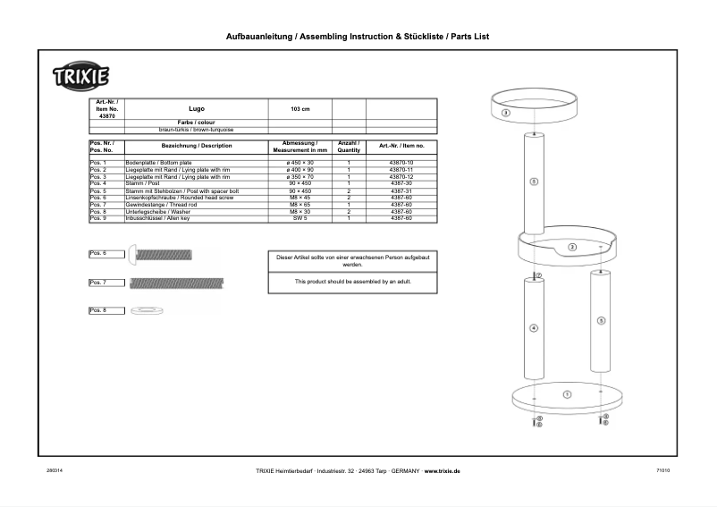 Imagen de la primera página del manual del dispositivo Lugo