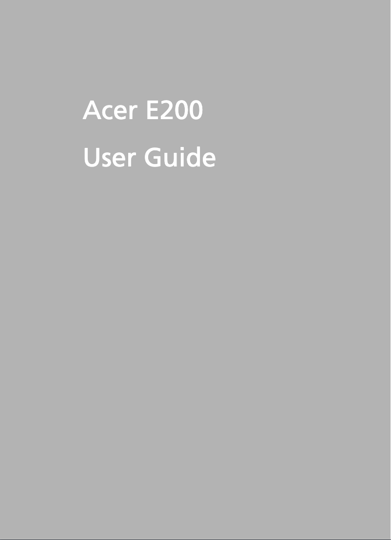 Imagen de la primera página del manual del dispositivo BeTouch e200