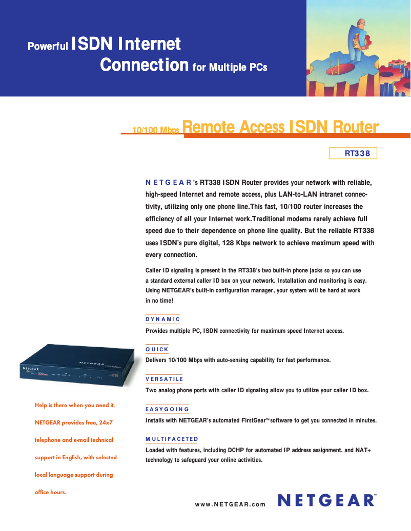 Image de la première page du manuel de l'appareil RT338