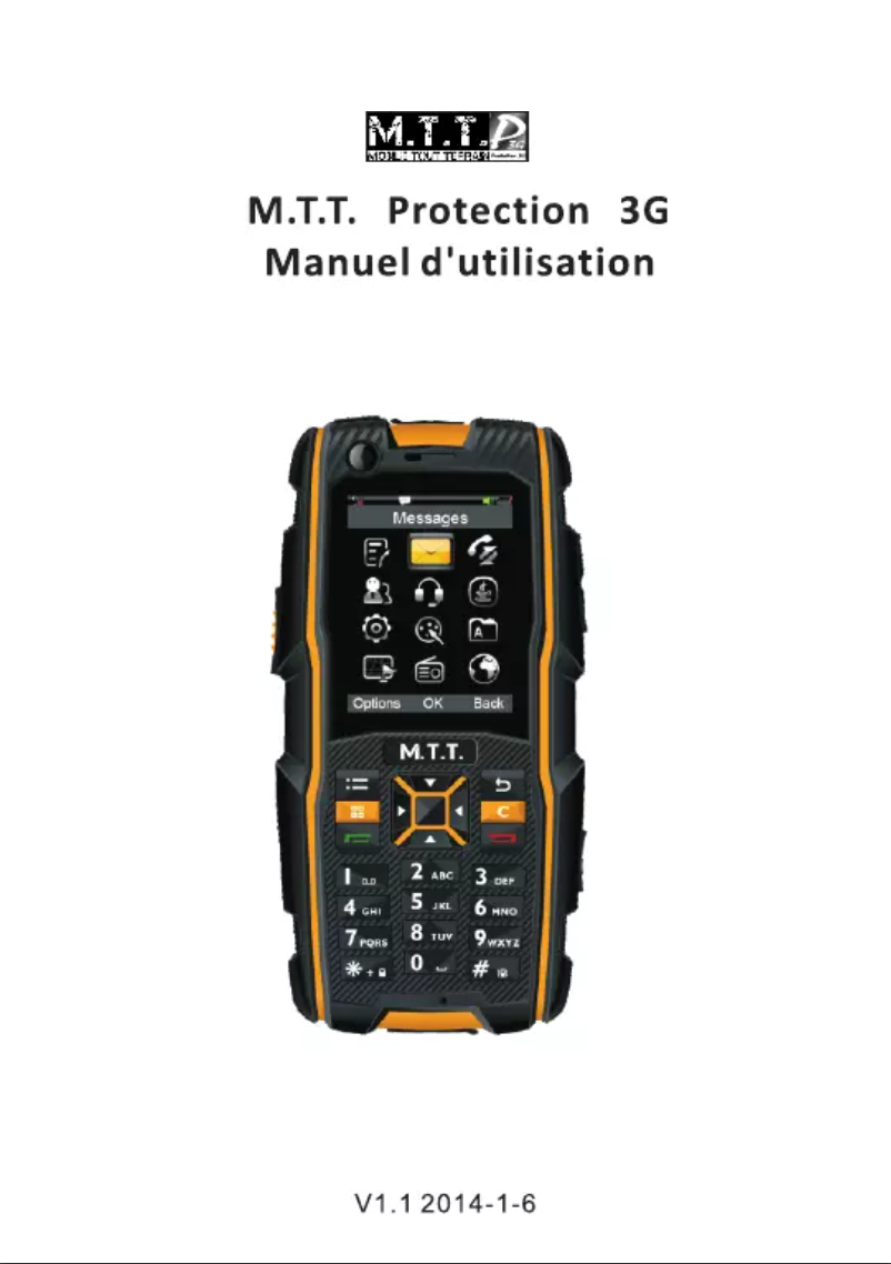 Page 1 de la notice Manuel utilisateur MTT Protection 3G