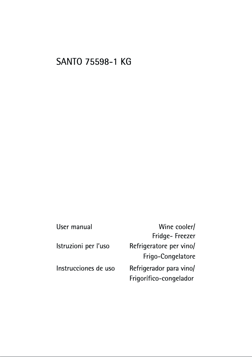 Imagen de la primera página del manual del dispositivo S-75598-KG1