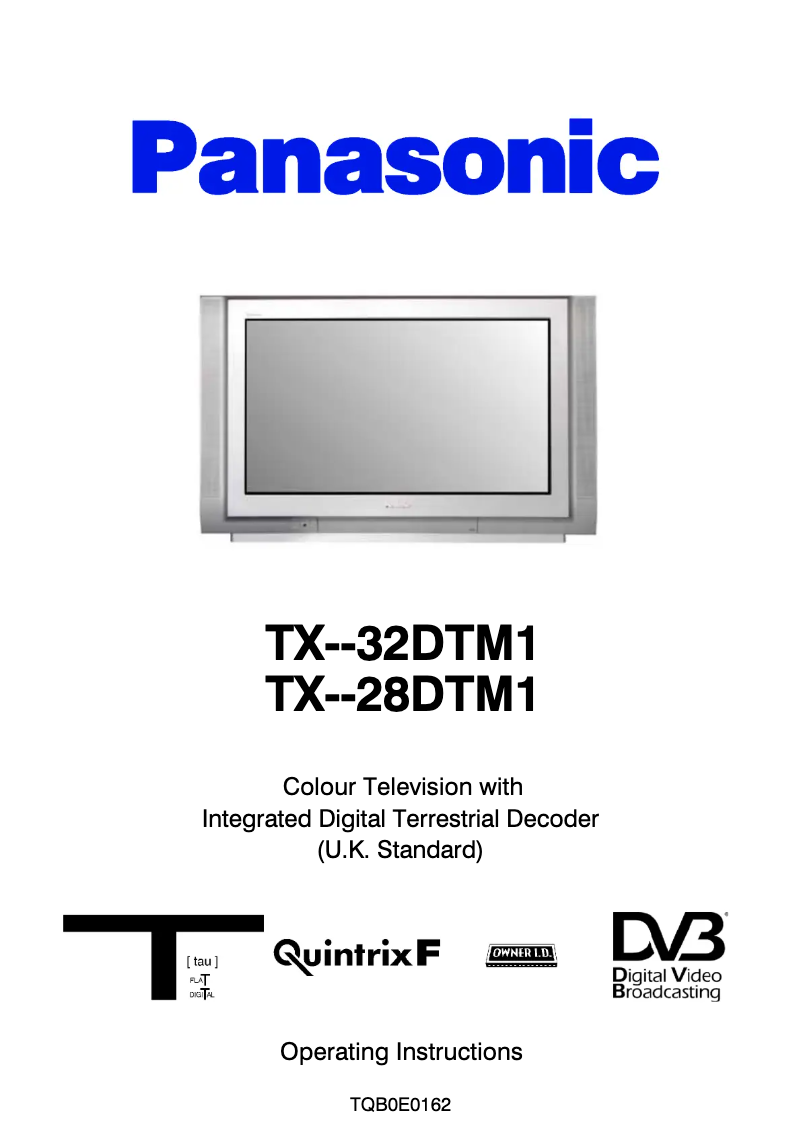 Imagen de la primera página del manual del dispositivo TX-28DTM1