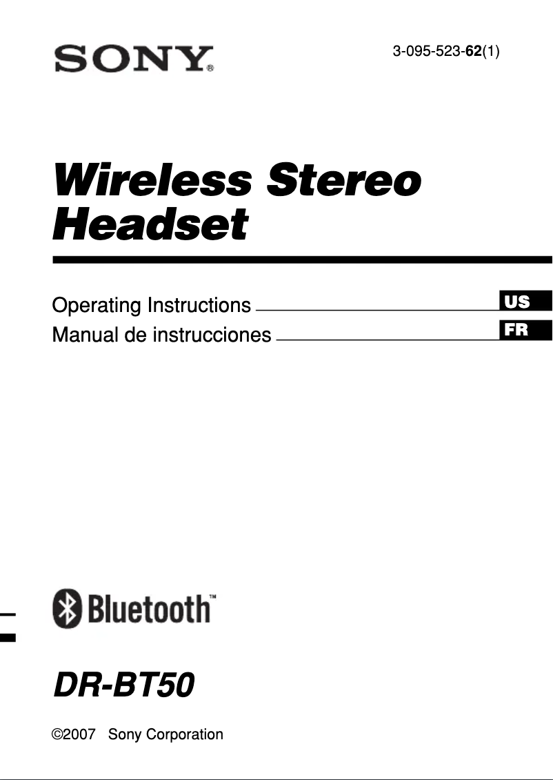 Image de la première page du manuel de l'appareil DR-BT50