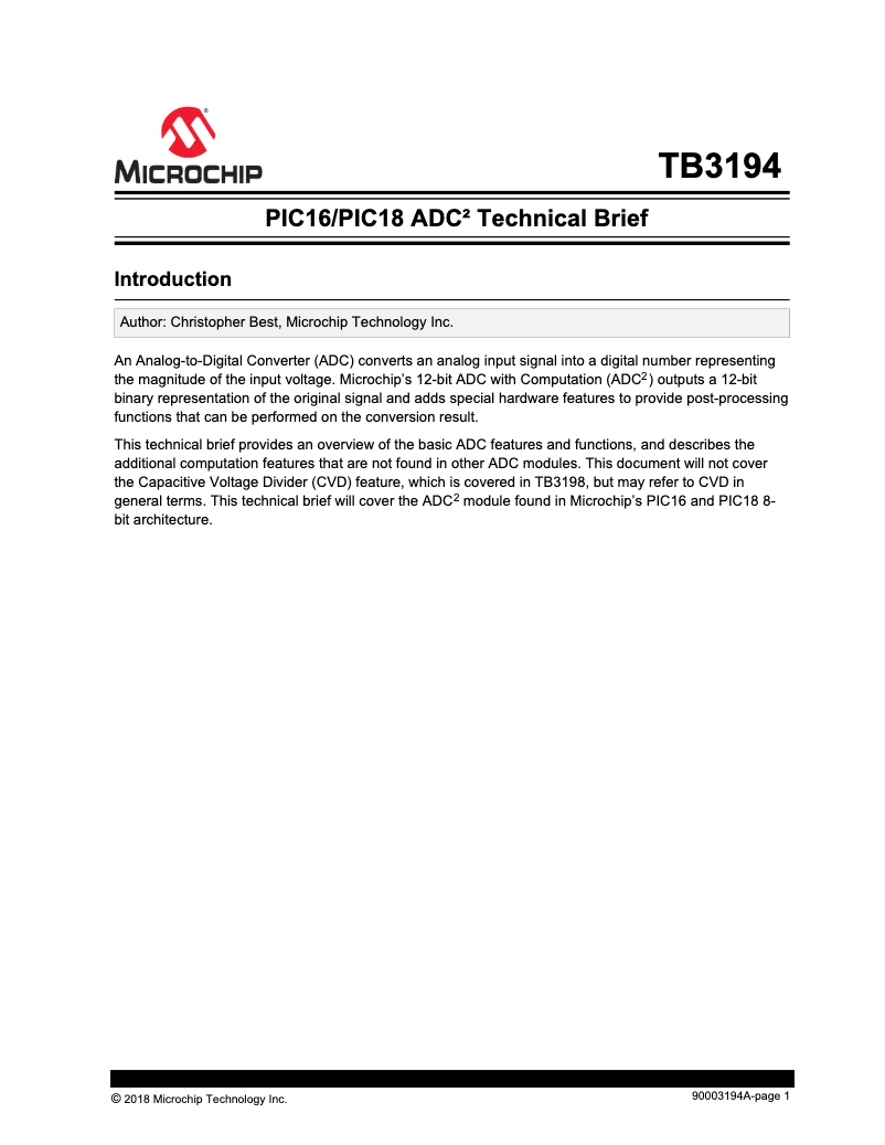 Página 1 del manual Manual de usuario Microchip PIC18F26K83