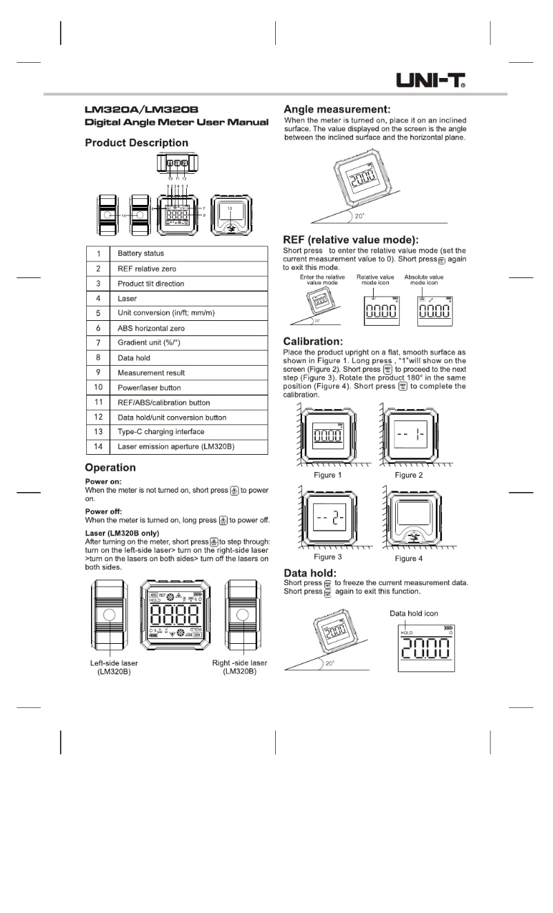 Page n°1 - Manuel utilisateur Uni-T LM320B