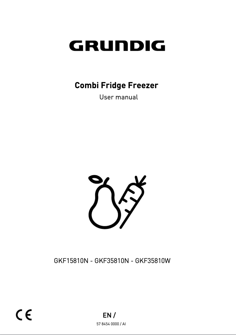 Página 1 del manual Manual de usuario Grundig GKF35810W