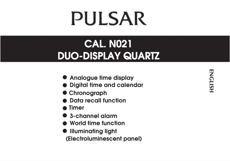 Página 1 del manual Manual de usuario Pulsar Accelerator PZ4003X1