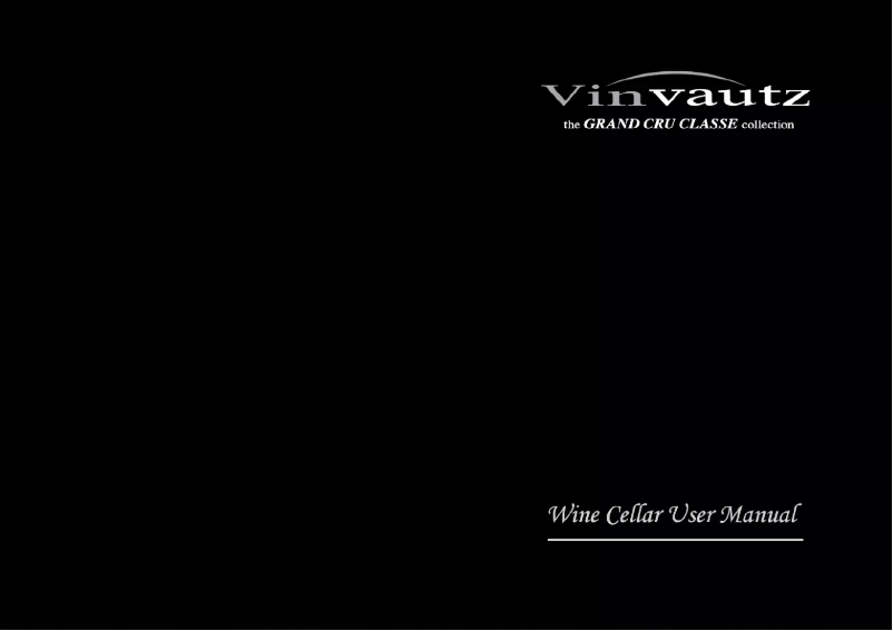 Page 1 de la notice Manuel utilisateur Vinvautz VZ101BDHK