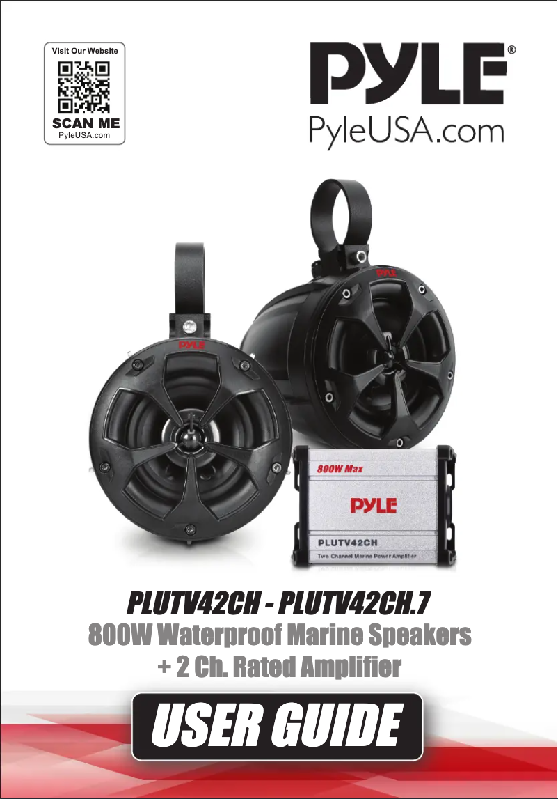 Page 1 de la notice Manuel utilisateur Pyle PLUTV42CH