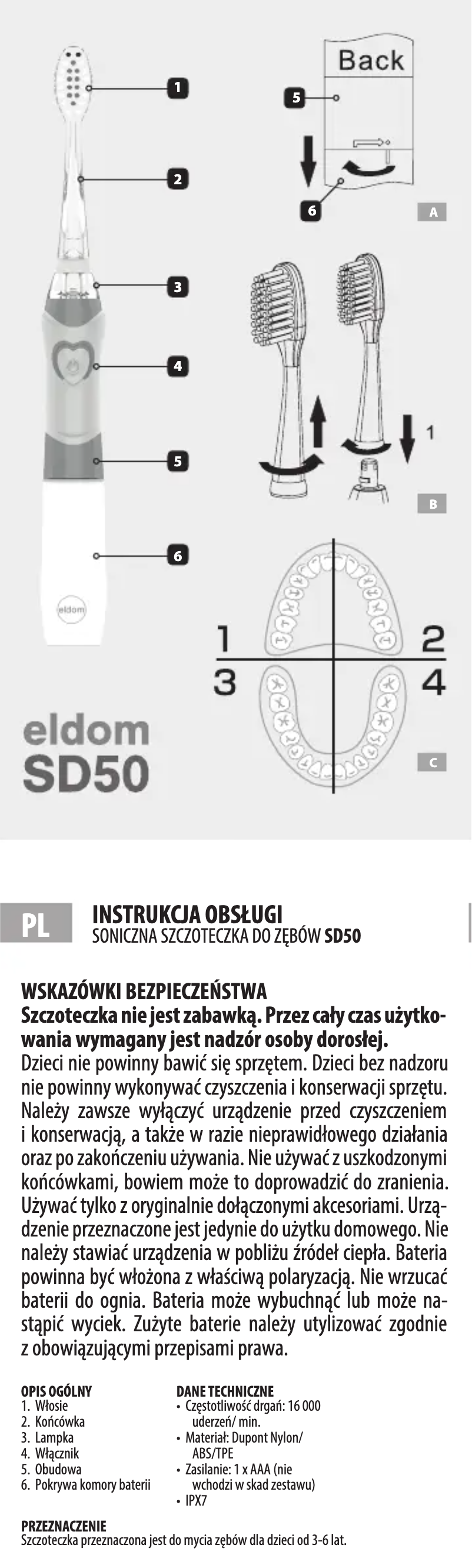 Image de la première page du manuel de l'appareil SD50