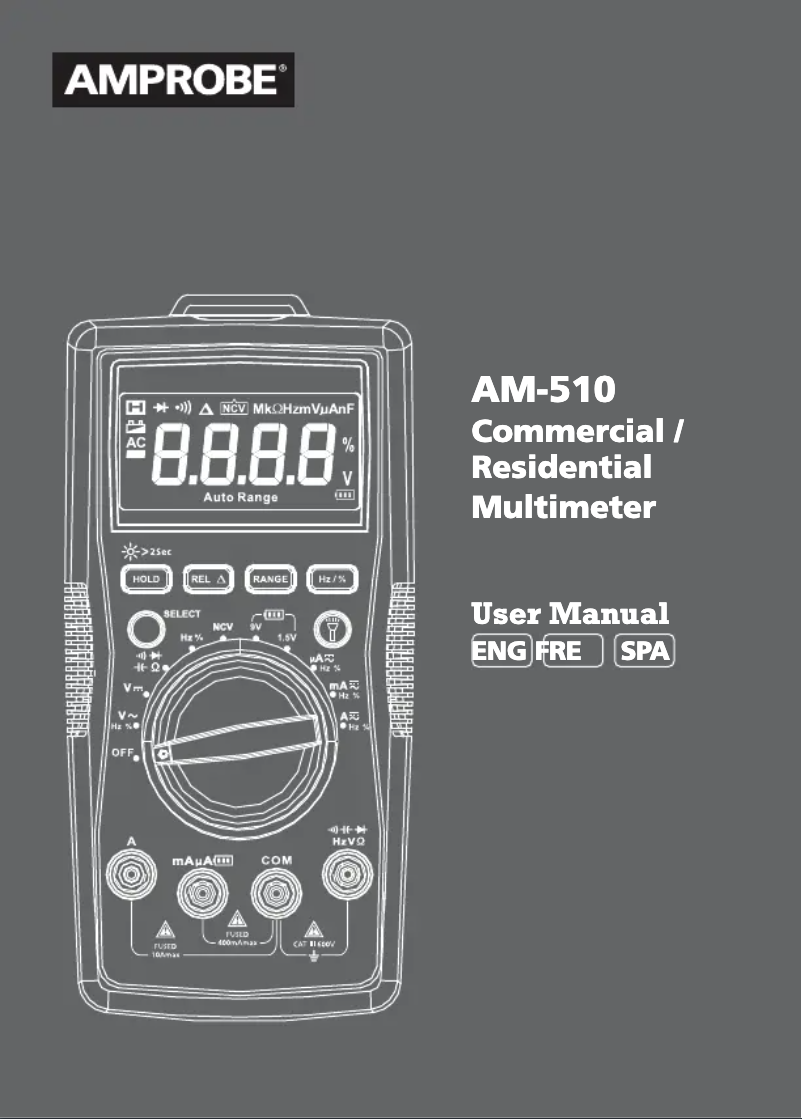 Página 1 del manual Manual de usuario Amprobe AM-510