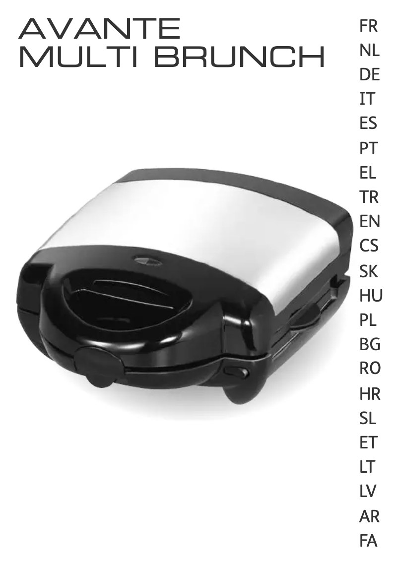 Page 1 de la notice Manuel utilisateur Tefal Avante 2 SM6038