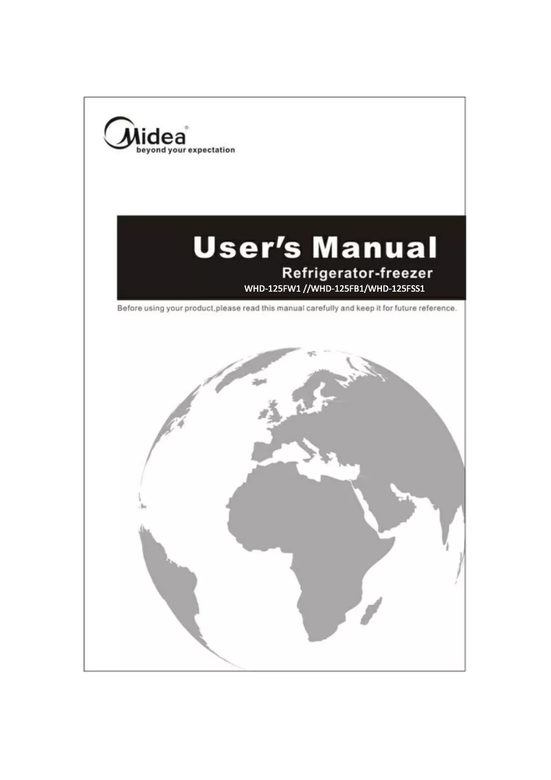 Page n°1 - Manuel utilisateur Midea WHD-125FB1