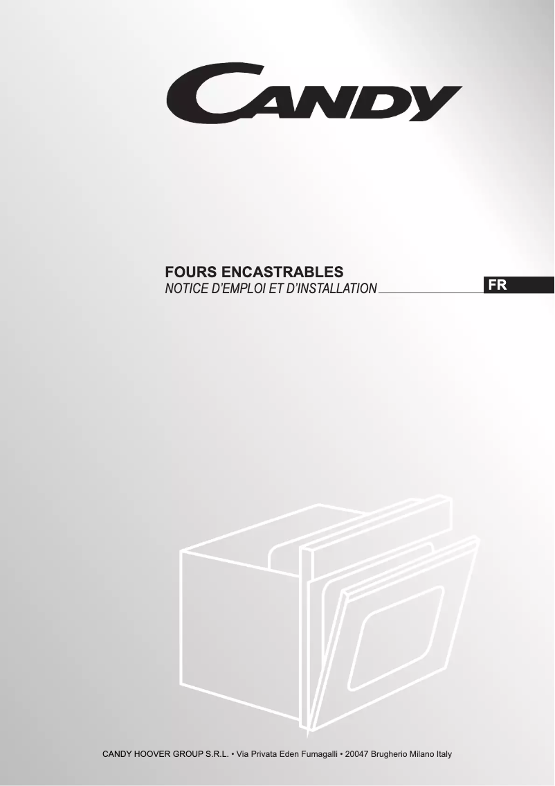 Page 1 de la notice Manuel utilisateur Candy FBP645X