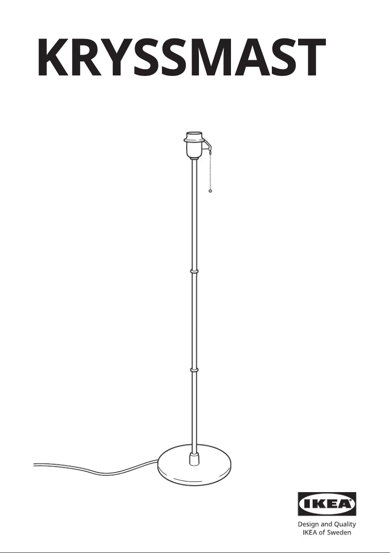 Image de la première page du manuel de l'appareil KRYSSMAST 704.056.34