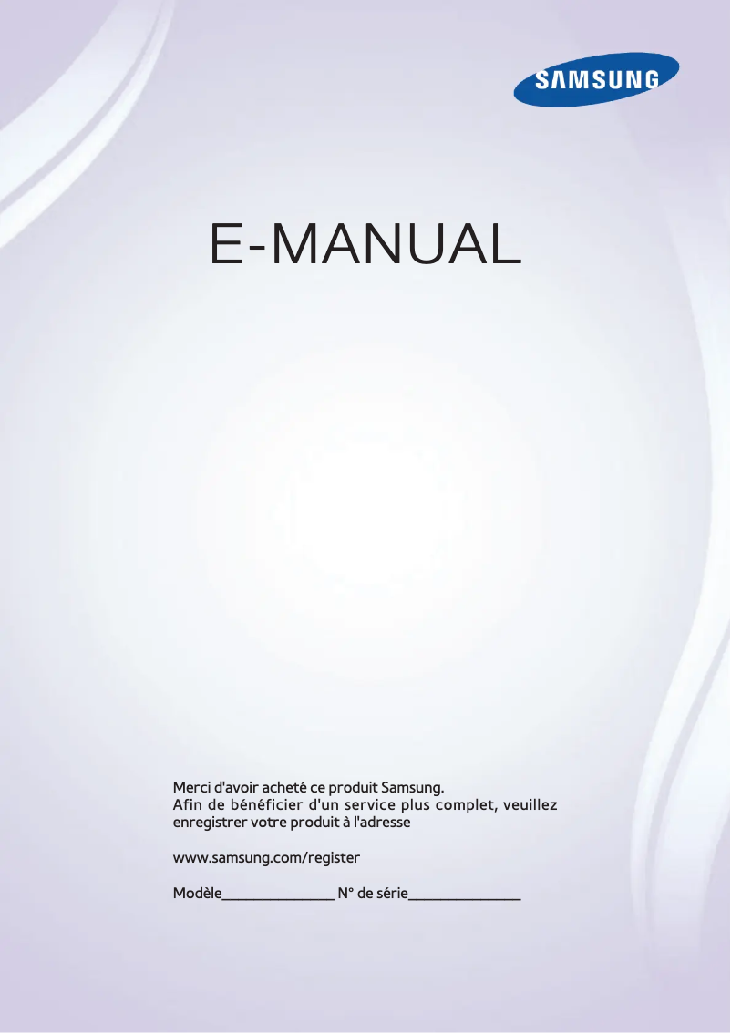 Image de la première page du manuel de l'appareil UE75F6400AK